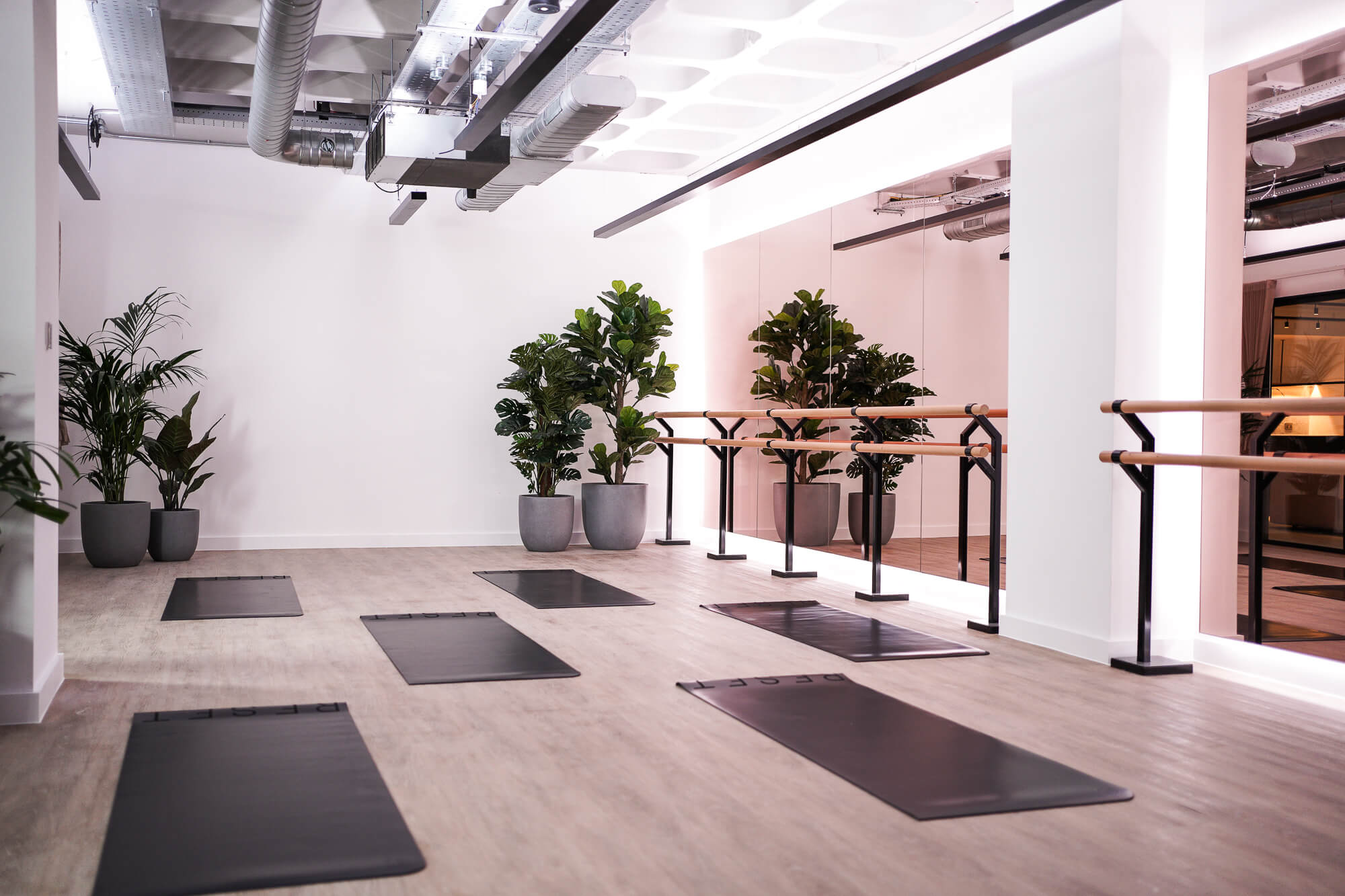 RESET - yoga studio set out with mats